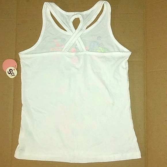 NWT Tween Girls 'So' Criss Cross Keyhole ⚽ Soccor Theme Graphic Tank Top - Picture 8 of 12
